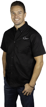 Men's Black Work Shirt