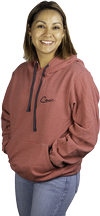 Unisex Red Stripe Pull-over Hoodie